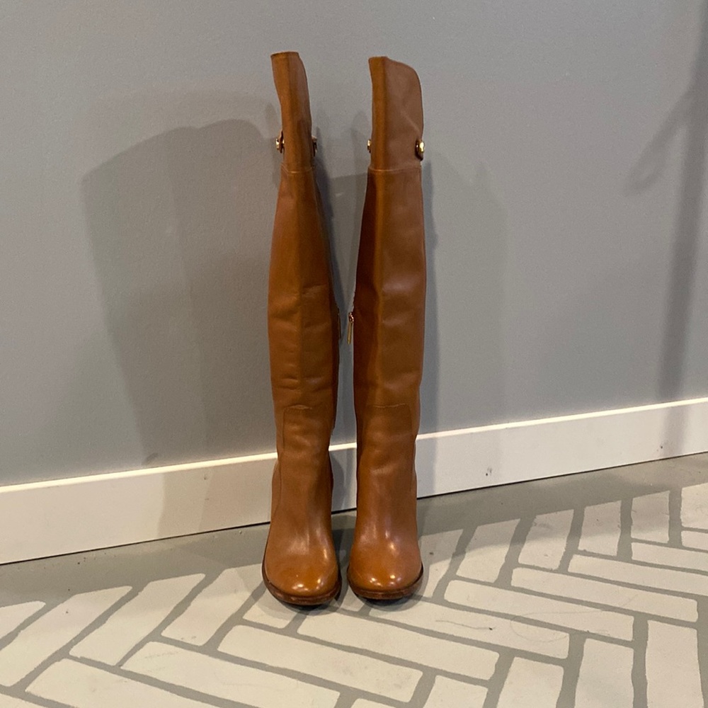 Louise et Cie Tan Over the Knee Boots